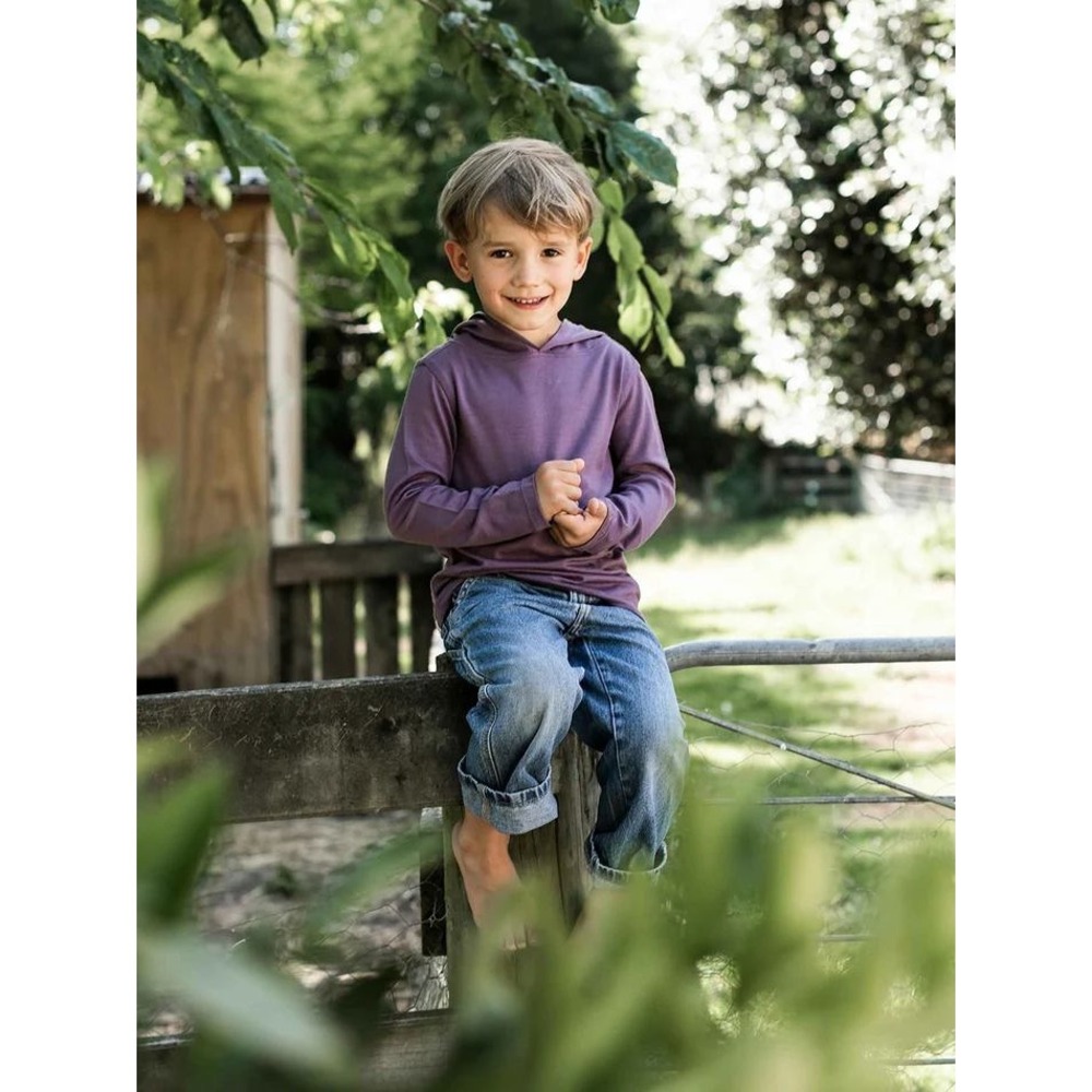 Nui Organics Trailhead Hoodie Plum 12Y New With Tags